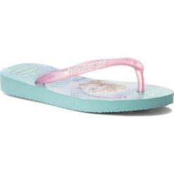 Japonki HAVAIANAS - K. Sl. Frozen Cf 41372660642 Ice Blue. Różowe sandały dziewczęce Havaianas, z tworzywa sztucznego, bez zapięcia. W wyprzedaży za 79,00 zł.