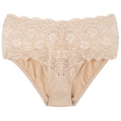 Figi klasyczne z wysokim stanem Triumph Amourette 300 Maxi X 10166772. Brązowe figi damskie Triumph, bez wzorów. Za 99,00 zł.
