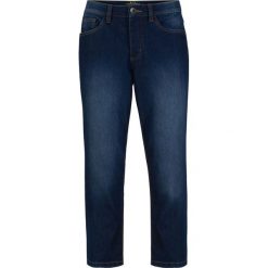 Dżinsy 3/4 z poliestru z recyclingu, zrównoważony produkt bonprix ciemny denim. Czarne jeansy damskie bonprix, z jeansu. Za 54,99 zł.