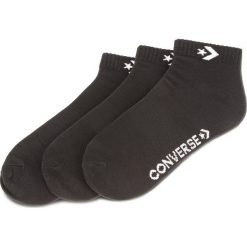 Zestaw 3 par niskich skarpet unisex CONVERSE - E746B-3020 Czarny. Czarne skarpetki damskie Converse, z elastanu. Za 39,00 zł.
