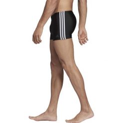 MĘSKIE BOKSERKI DO PŁYWANIA 3-STRIPES (XL). Czarne bokserki męskie Adidas, z nylonu. W wyprzedaży za 119,99 zł.