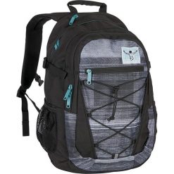 Plecak "Herkules" w kolorze czarno-szarym - 33 x 50 x 18 cm. Szare plecaki damskie marki Chiemsee Bags, w paski. W wyprzedaży za 173,95 zł.