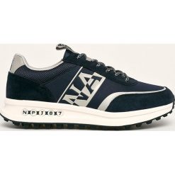 Napapijri - Buty. Niebieskie sneakersy męskie Napapijri, ze skóry, bez zapięcia. W wyprzedaży za 299,90 zł.