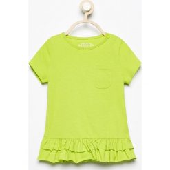 Bluzki, topy, tuniki: T-shirt z falbankami – Zielony