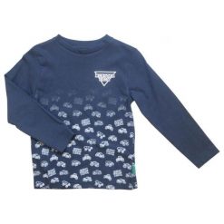 Carodel Koszulka Chłopięca Monster Truck 92 Niebieska. Niebieskie t-shirty chłopięce Carodel, z napisami, z bawełny, bez rękawów. Za 29,00 zł.