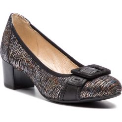 Półbuty CAPRICE - 9-22305-22 Black Comb 019. Czarne półbuty damskie Caprice, bez wzorów, ze skóry, bez obcasa, na obcasie, bez zapięcia. Za 249,90 zł.