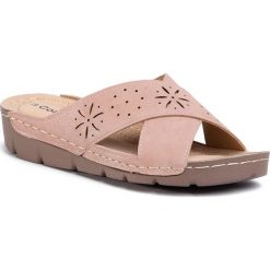 Klapki COMFORT BASIC - Sandalia Sra. C 44917 Nude. Różowe klapki damskie Comfort Basic, bez wzorów, ze skóry ekologicznej, bez obcasa. W wyprzedaży za 139,00 zł.