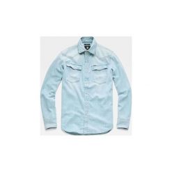 Koszule z długim rękawem G-Star Raw D12697 D013 - 3301 SHIRT. Niebieskie koszule męskie G-Star RAW, xs, bez wzorów, retro, bez kołnierzyka, z długim rękawem. Za 240,86 zł.