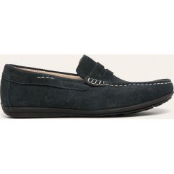 Medicine - Mokasyny skórzane Casual Utility. Niebieskie buty wizytowe męskie MEDICINE, ze skóry, eleganckie, z okrągłym noskiem. Za 199,90 zł.