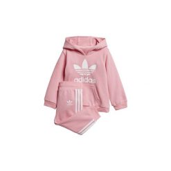 Zestawy dresowe adidas Zestaw z bluzą z kapturem Trefoil. Różowe bluzy chłopięce marki Adidas, z dresówki. Za 229,00 zł.