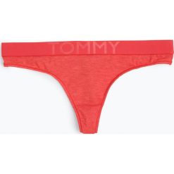Tommy Hilfiger - Stringi damskie, czerwony. Czerwone stringi damskie TOMMY HILFIGER, s, bez wzorów, z materiału. Za 79,95 zł.