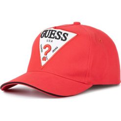 Czapka z daszkiem GUESS - M94Z32 WBN60 TLRD. Czerwone czapki damskie Guess, z aplikacjami, z bawełny. Za 119,00 zł.