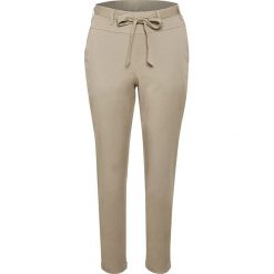 Spodnie "Mette Belt" w kolorze beżowym. Brązowe spodnie damskie Kaffe, w paski, z tkaniny. W wyprzedaży za 197,95 zł.
