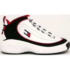 Tommy Jeans - Buty. Białe sneakersy męskie Tommy Jeans, z jeansu, na sznurówki. W wyprzedaży za 359,90 zł.