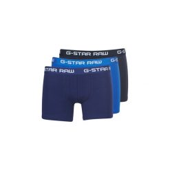 Bokserki G-Star Raw CLASSIC TRUNK CLR 3 PACK. Niebieskie bokserki męskie G-Star RAW, bez wzorów. Za 179,00 zł.