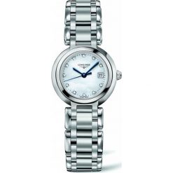 LONGINES PrimaLuna L8.110.4.87.6. Białe zegarki damskie marki LONGINES, złote. Za 4840,00 zł.