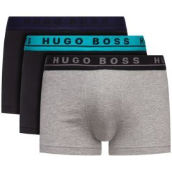 Komplet 3 par bokserek Boss 50415177. Bokserki męskie Boss, bez wzorów, z elastanu. W wyprzedaży za 129,00 zł.