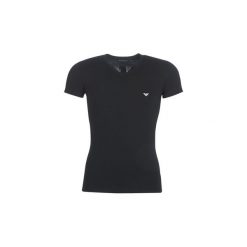 T-shirty z krótkim rękawem Emporio Armani CC735-110810-00020. Czarne t-shirty męskie Emporio Armani, xl, bez wzorów, bez kołnierzyka, krótkie. Za 160,70 zł.