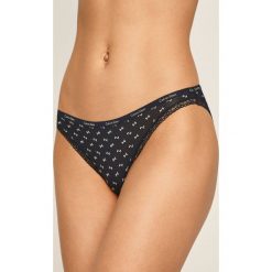 Calvin Klein Underwear - Figi. Niebieskie majtki damskie Calvin Klein Underwear, s, z elastanu. Za 69,90 zł.
