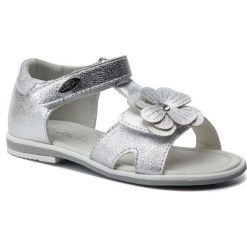 Sandały NELLI BLU C16SS166-5. Szare sandały dziewczęce Nelli Blu, ze skóry ekologicznej, bez zapięcia. Za 59,99 zł.
