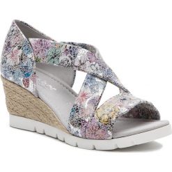 Espadryle GABOR - 22.853.11 Silber (Jute). Szare espadryle damskie Gabor, bez wzorów, ze skóry, bez obcasa, na obcasie. W wyprzedaży za 349,00 zł.