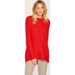 Sweter oversize - Czerwony. Czerwone bez kategorii marki Reserved, s. W wyprzedaży za 39,99 zł.