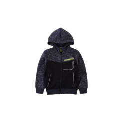 Bluza rozpinana chłopięca sportowa, zapinana na zamek. Czarne bluzy chłopięce rozpinane TXM. Za 49,99 zł.