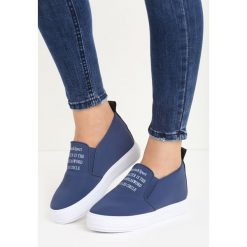 Sneakersy damskie: Granatowe Sneakersy Leo
