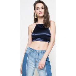 Missguided - Top. Niebieskie bluzki damskie marki Missguided, s, bez wzorów, z poliesteru, bez kołnierzyka. W wyprzedaży za 34,90 zł.
