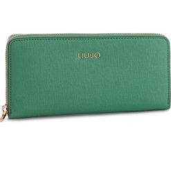 Duży Portfel Damski LIU JO - Xl Zip Around N19174 E0087 Wasabi 75923. Zielone portfele damskie Liu Jo, bez wzorów, ze skóry ekologicznej. Za 299,00 zł.