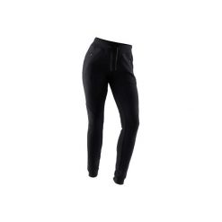 Spodnie dresowe Gym & Pilates 510 damskie. Czarne spodnie dresowe damskie marki DOMYOS, s, z elastanu. Za 74,99 zł.