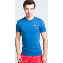 Koszulka treningowa męska TSMF301 - niebieski melanż. Niebieskie t-shirty męskie marki 4f, m, melanż, z poliesteru. W wyprzedaży za 59,99 zł.