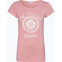 Tom Tailor Denim - T-shirt damski, różowy. Różowe t-shirty damskie TOM TAILOR DENIM, m, z nadrukiem, z denimu, vintage, bez kołnierzyka. Za 49,95 zł.