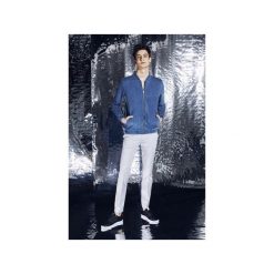 Bluzy męskie: Bluza jeansowa aka Jeans Bomber Jacket Błękitna