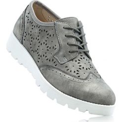Buty sznurowane bonprix antracytowy. Szare baleriny damskie marki bonprix. Za 99,99 zł.