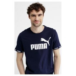 Puma Koszulka Ss Amplified Big Logo , granatowy, rozmiar M. Niebieskie koszulki męskie Puma, m, bez wzorów, z bawełny, klasyczne, z klasycznym kołnierzykiem, z krótkim rękawem, krótkie. W wyprzedaży za 79,99 zł.