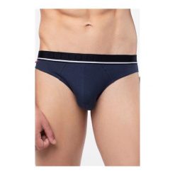 Slipy Pima Cotton Pasek MP-1465 Granatowe (zestaw 2 sztuk). Niebieskie paski męskie Atlantic, w paski. Za 71,90 zł.