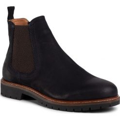 Sztyblety SALAMANDER - Pinnea 32-41709-12 Navy. Niebieskie kozaki damskie Salamander, ze skóry ekologicznej, bez obcasa, na obcasie, bez zapięcia. Za 469,00 zł.