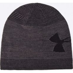 Under Armour - Czapka. Szare czapki męskie marki Under Armour, na zimę, z elastanu. W wyprzedaży za 99,90 zł.