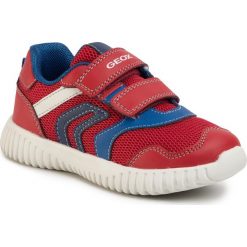 Sneakersy GEOX - B Waviness B. A B022BA 0BC14 C7217 M Red/Navy. Czerwone trampki chłopięce Geox, bez wzorów, ze skóry ekologicznej, na rzepy. Za 199,00 zł.