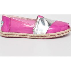 Toms - Espadryle Classic. Różowe espadryle damskie Toms, bez wzorów, z gumy, bez obcasa, na obcasie. W wyprzedaży za 219,90 zł.
