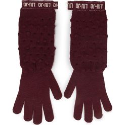 Rękawiczki Damskie LIU JO - Guanti Maglia Goffra 269051 M0300 Dark Red 91530. Czerwone rękawiczki damskie Liu Jo, bez wzorów, z poliesteru. W wyprzedaży za 199,00 zł.