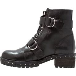 Botki damskie lity: Bronx Botki kowbojki i motocyklowe black/silver