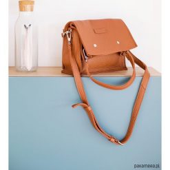 Boxy Bag L / Cinnamon - dwuczęściowa torebka. Szare torebki klasyczne damskie Pakamera. Za 559,00 zł.