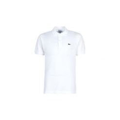 Koszulki polo z krótkim rękawem Lacoste POLO L12 12 REGULAR. Białe koszulki męskie Lacoste, s, bez wzorów, polo, z krótkim rękawem, krótkie. Za 429,00 zł.