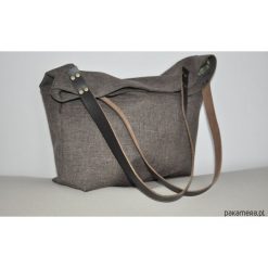 Torba tote XXL - brązowa. Brązowe torebki klasyczne damskie Pakamera, ze skóry, duże. Za 129,00 zł.