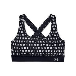 Under Armour Biustonosz Crossback, KOBIETY 1351996-005 | CZARNY Z. Czarne biustonosze damskie termoaktywne Under Armour, s, bez wzorów, outdoorowe. W wyprzedaży za 227,76 zł.