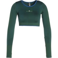 Adidas by Stella McCartney TRAIN BLOCK Koszulka sportowa dark green. Zielone bluzki sportowe damskie marki adidas by Stella McCartney, s, z elastanu. Za 379,00 zł.