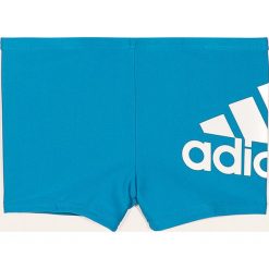 Adidas Performance - Kąpielówki dziecięce 92-176 cm. Niebieskie kąpielówki chłopięce adidas Performance, z nadrukiem, z elastanu. Za 59,90 zł.