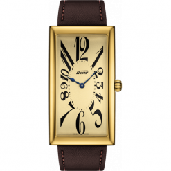 PROMOCJA ZEGAREK TISSOT Heritage T117.509.36.022.00. Żółte zegarki męskie TISSOT, ze stali. W wyprzedaży za 1830,40 zł.